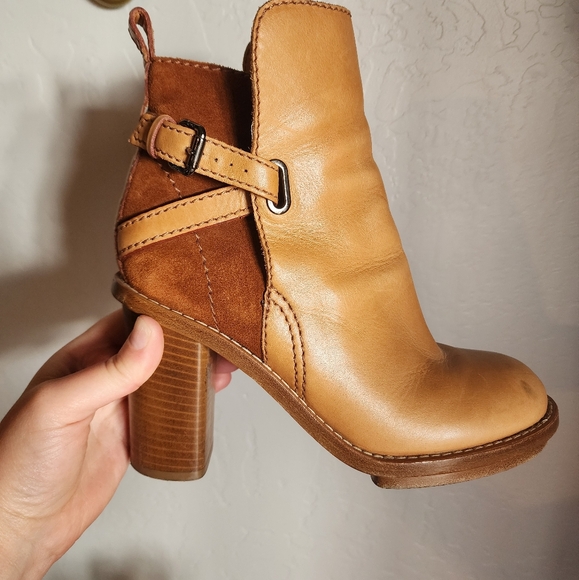ACNE Studios Cypress Con Ankle Boots In Brown Leather Size 38 - Picture 2 of 16